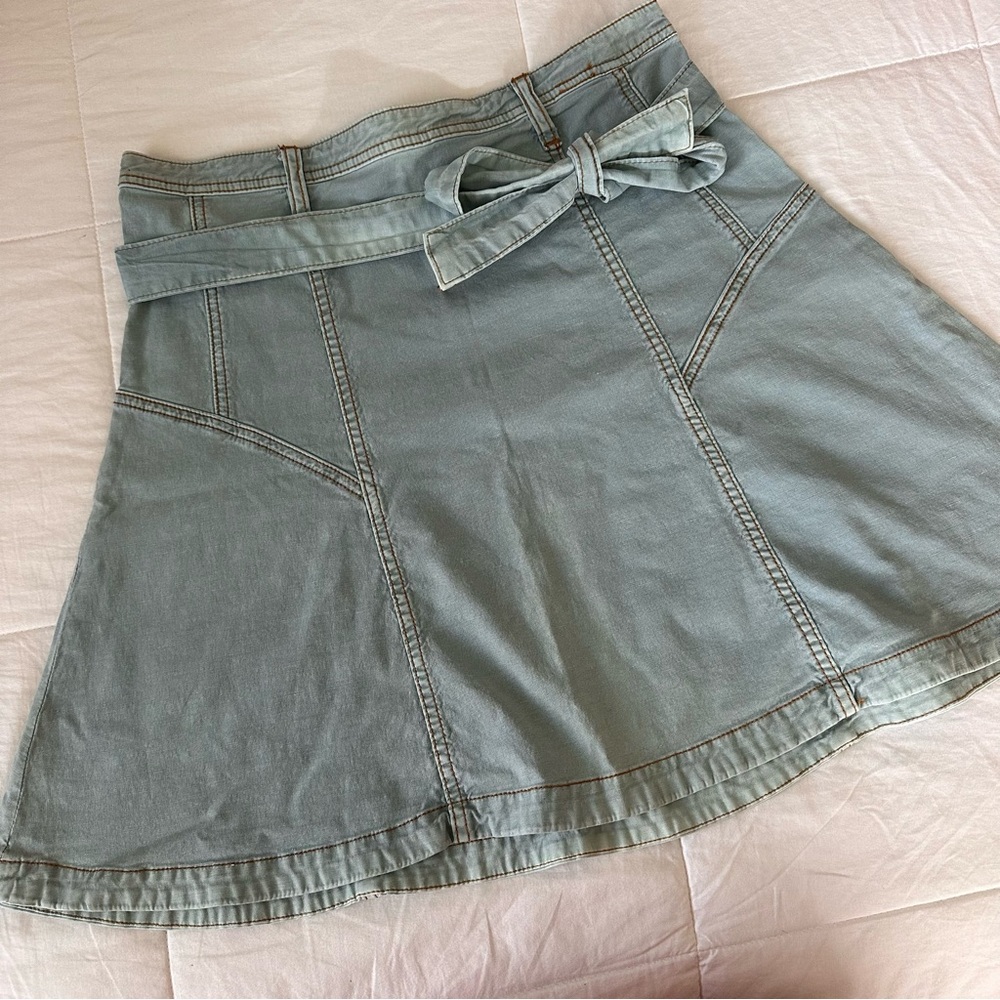 Anthropologie Wanderer Midi Skirt with bow detailing